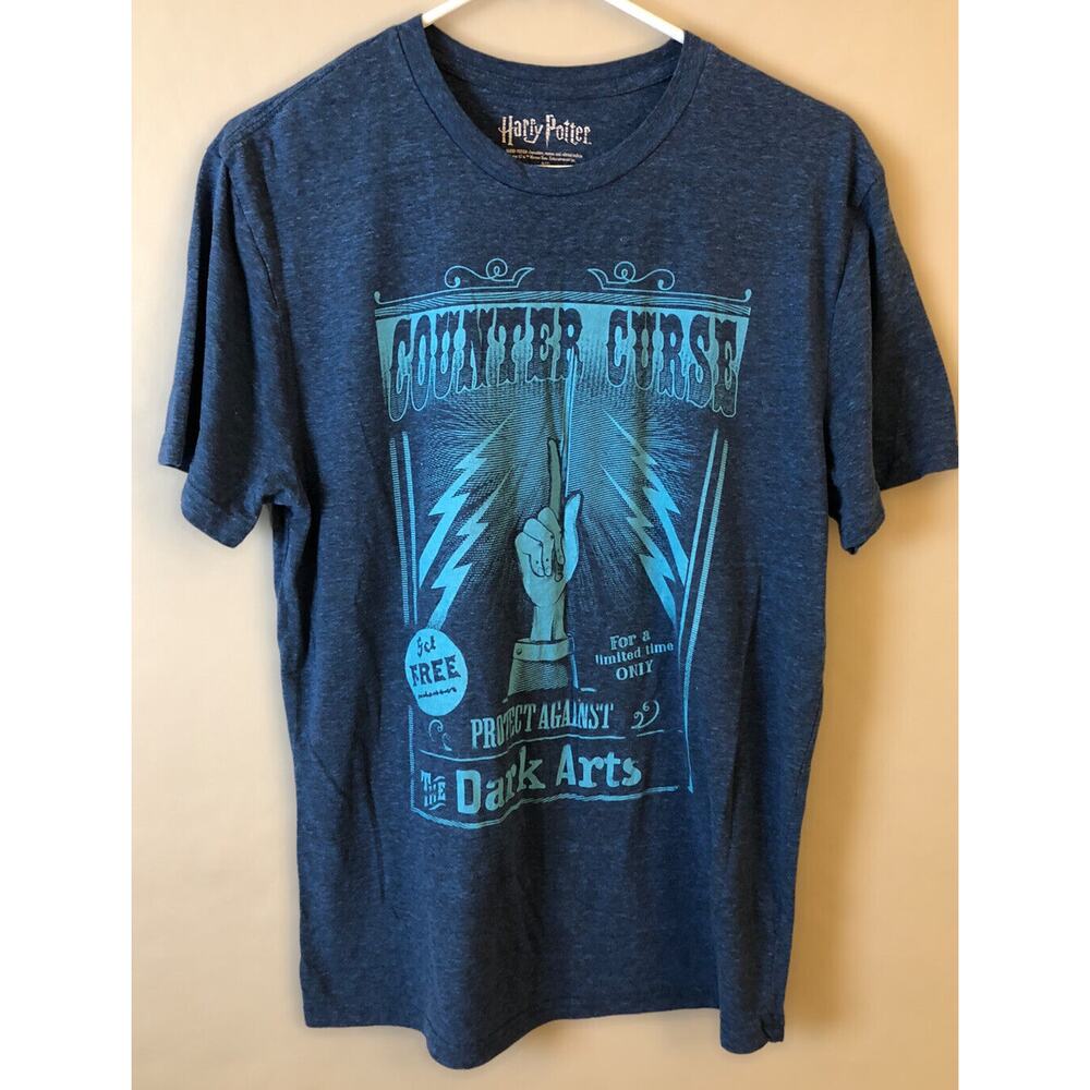 Harry Potter Counter Curse Tee | Dark Arts Defense Spell Shirt |‎ Size Medium